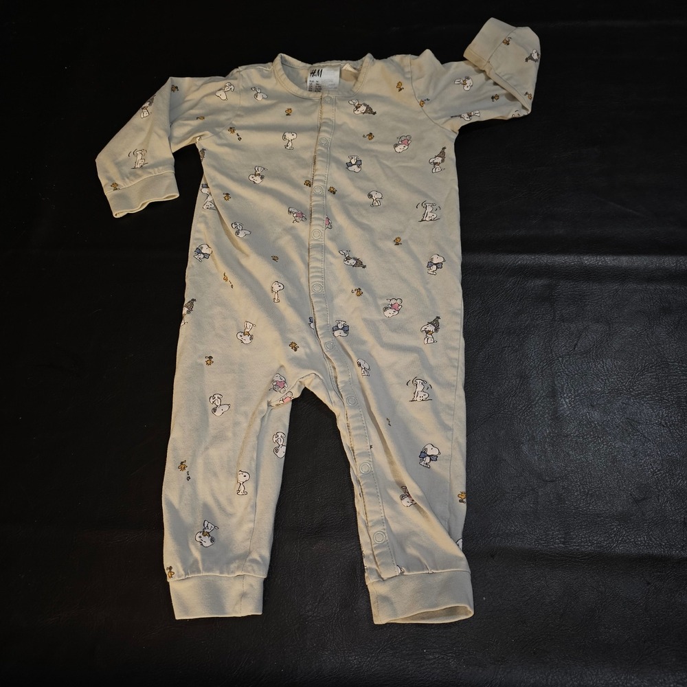 H&M Baby Snoopy Peanuts Romper 74 9 Months